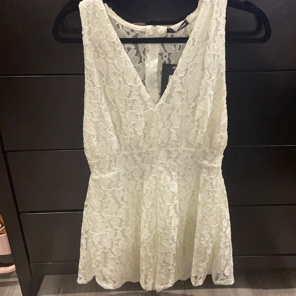 White lace romper